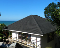 Onduvilla installed onto adapted thatched roof substructure