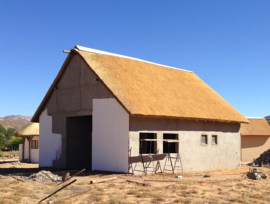 Goegap Thatching Project - Group Camp Meeting Room thatched roof