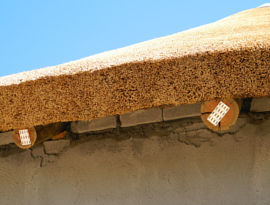 Goegap Thatching Project - trail camp thatch thickness